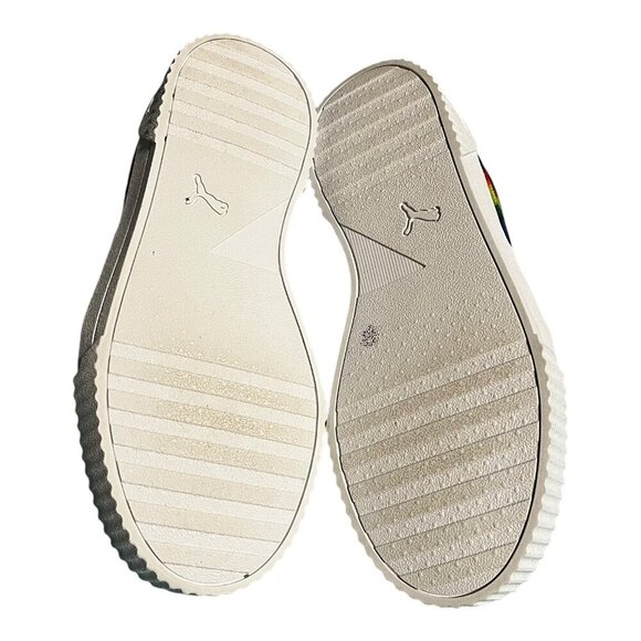 Puma Carina Tie Dye Women's Athletic Shoe White Rainbow Size 7.5 Tennis Sneakers - Picture 8 of 13